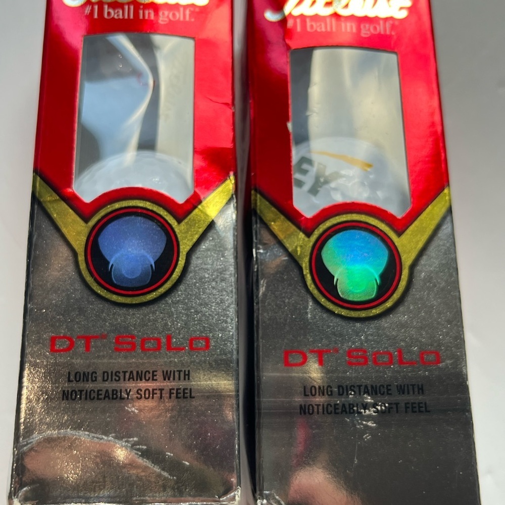 Titleist DT Solo Golf Balls - Red and Black Packaging